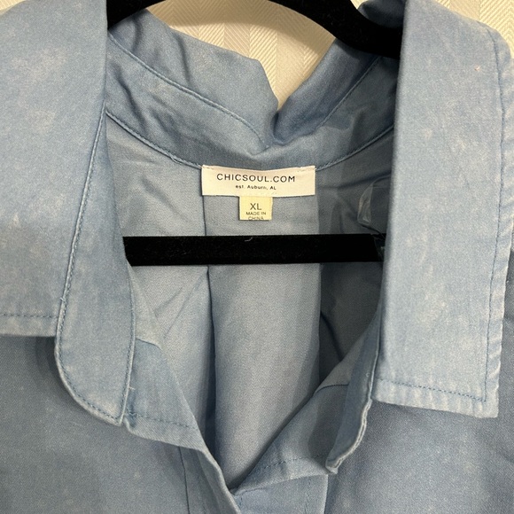 Chic Soul Denim Top - New - Picture 5 of 6